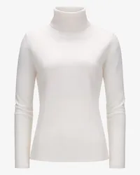 ALLUDE Cashmere-Rollkragenpullover Weiß