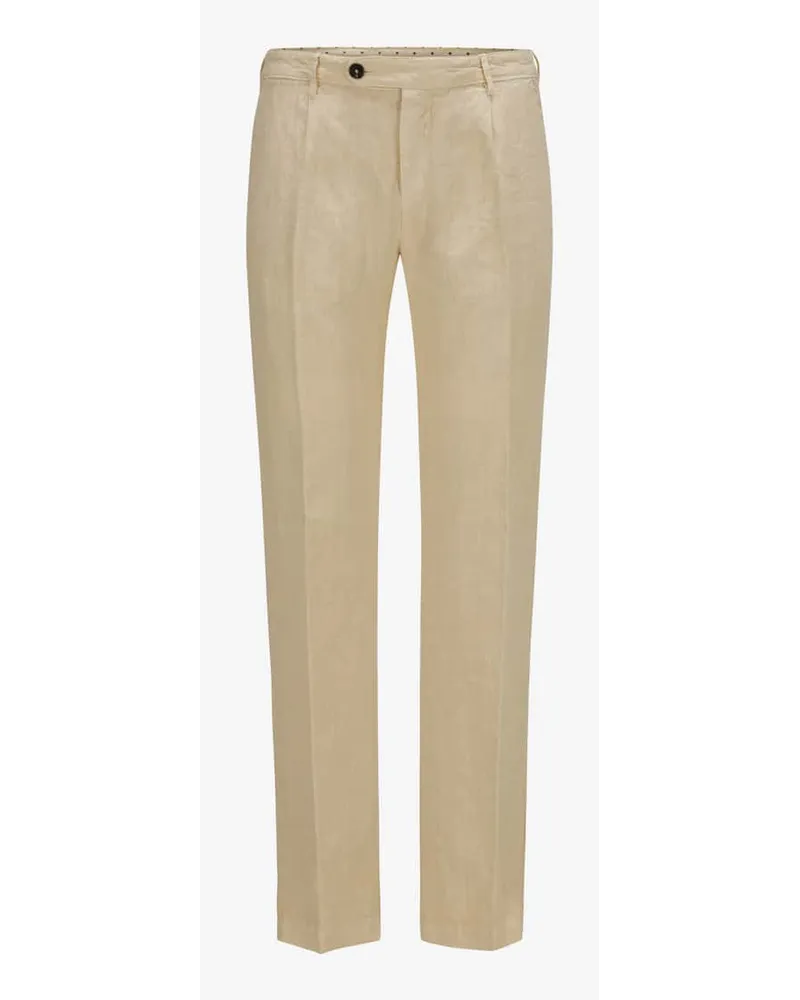 Massimo Alba Leinenhose Beige