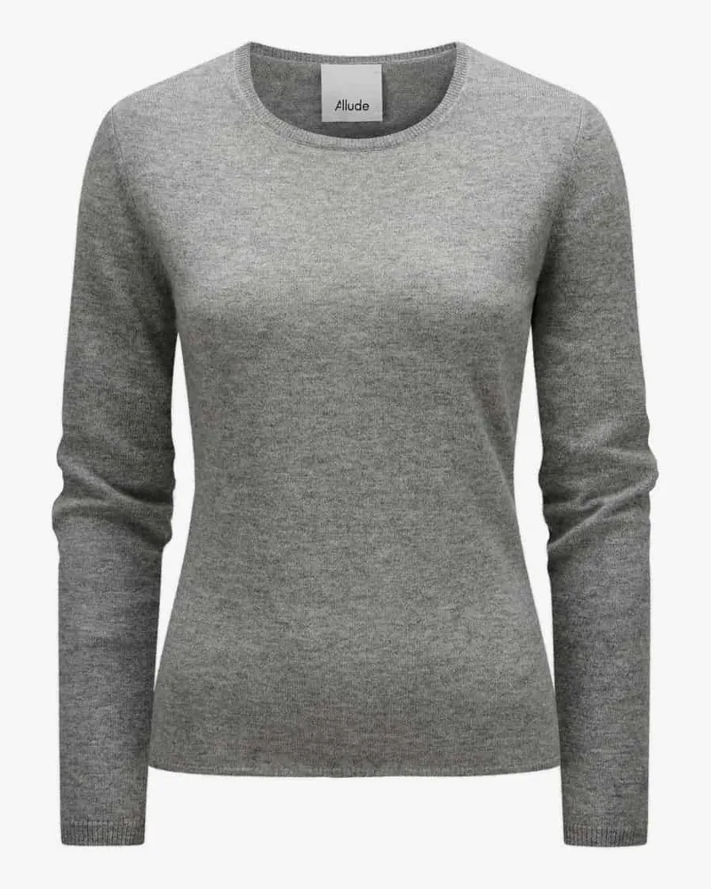 ALLUDE Cashmere-Pullover Grau