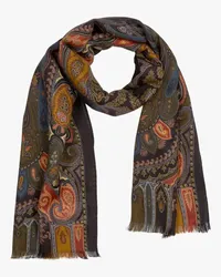 Etro Cashmere-Seiden-Schal Grün