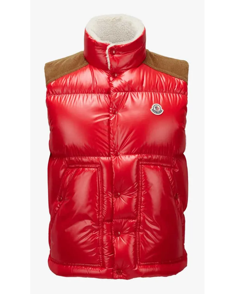 Moncler Ardeche Daunenweste Rot