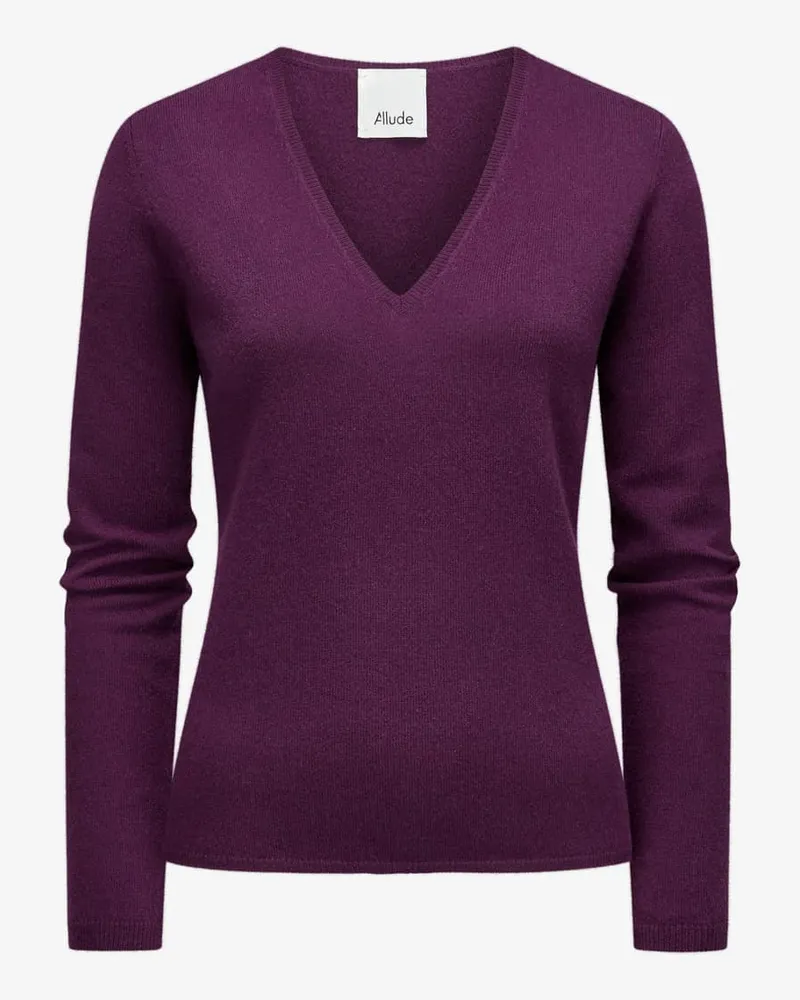 ALLUDE Cashmere-Pullover Violett