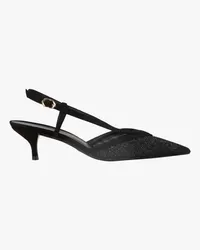 Stuart Weitzman Noche 50 Slingback-Pumps Schwarz