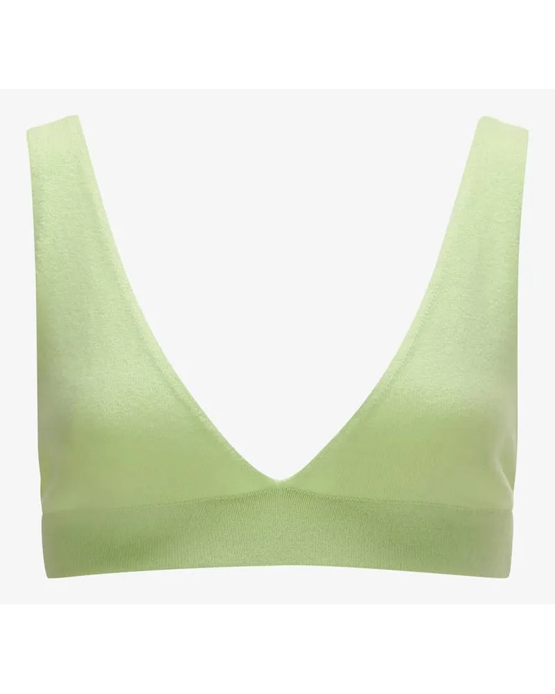 Lisa Yang Capucine Cashmere-Bustier-Top Grün