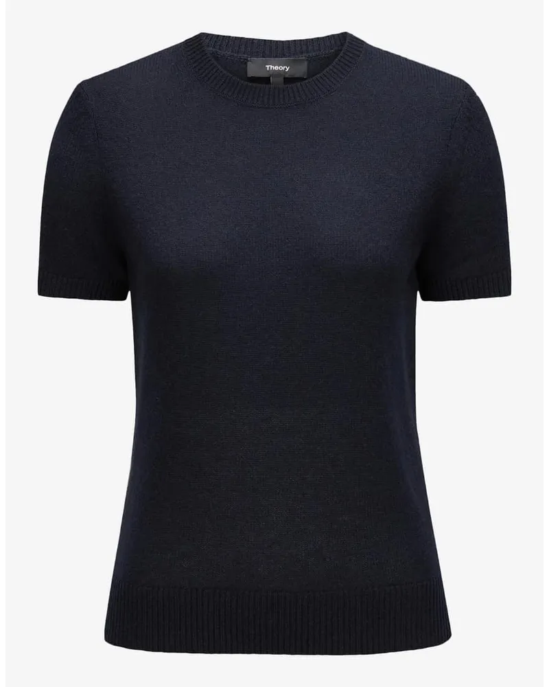 Theory Cashmere-Strickshirt Blau