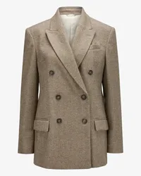 Brunello Cucinelli Woll-Blazer Grau