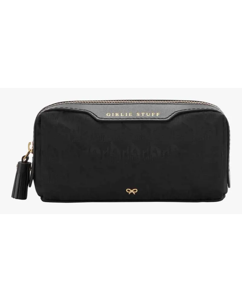 Anya Hindmarch Girlie Stuff Necessaire Schwarz