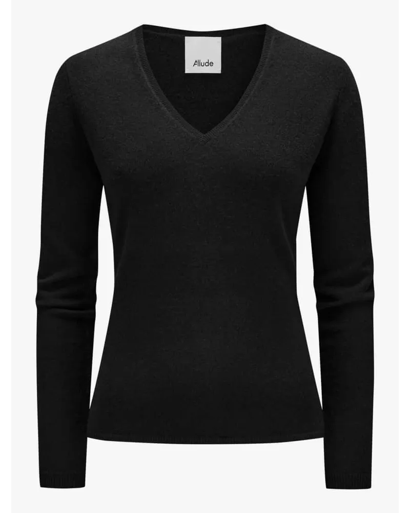 ALLUDE Cashmere-Pullover Schwarz