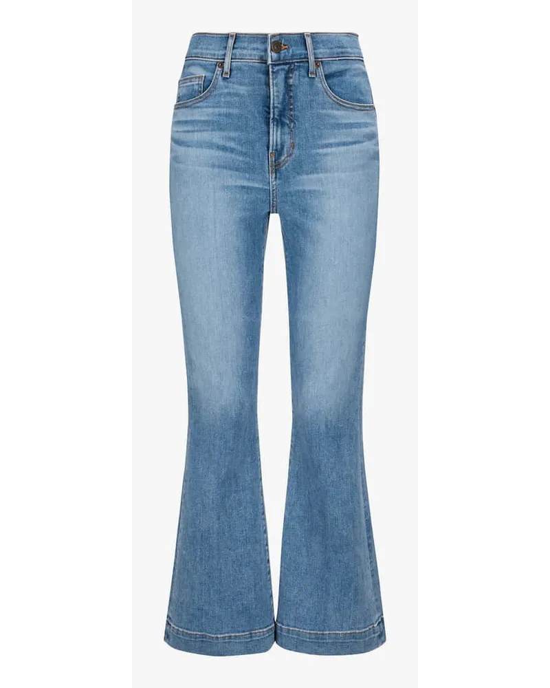 Veronica Beard Carson 7/8-Jeans High Rise Ankle Flare Blau