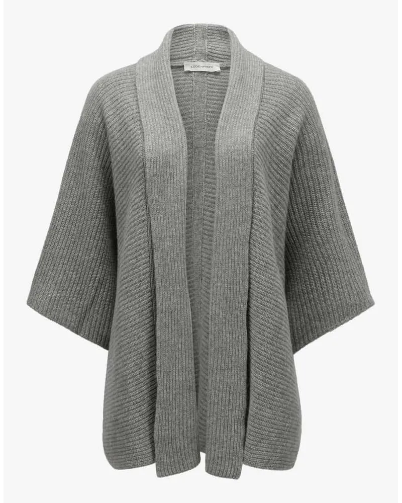 Lodenfrey Cashmere-Cardigan Grau