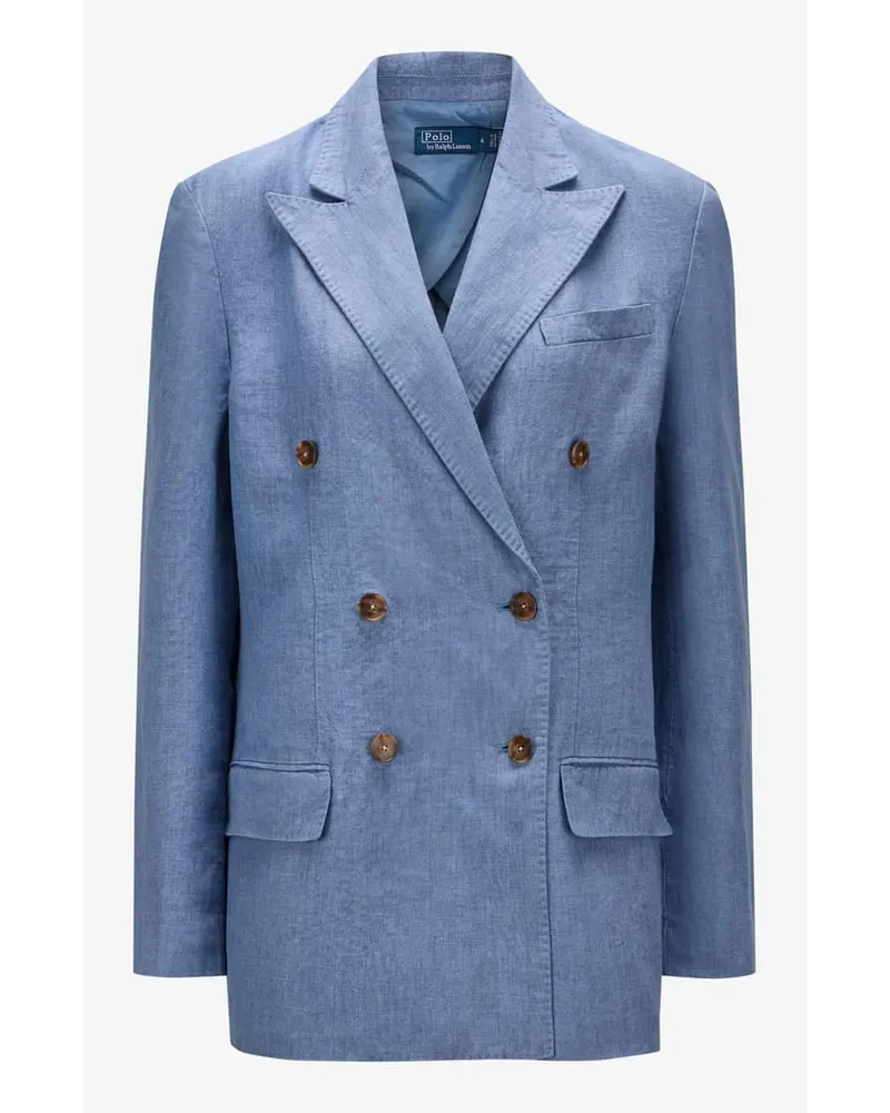 Ralph Lauren Leinenblazer Blau