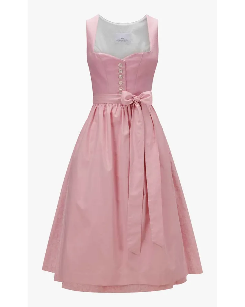 Lodenfrey Dirndl lang mit Schürze Rosa