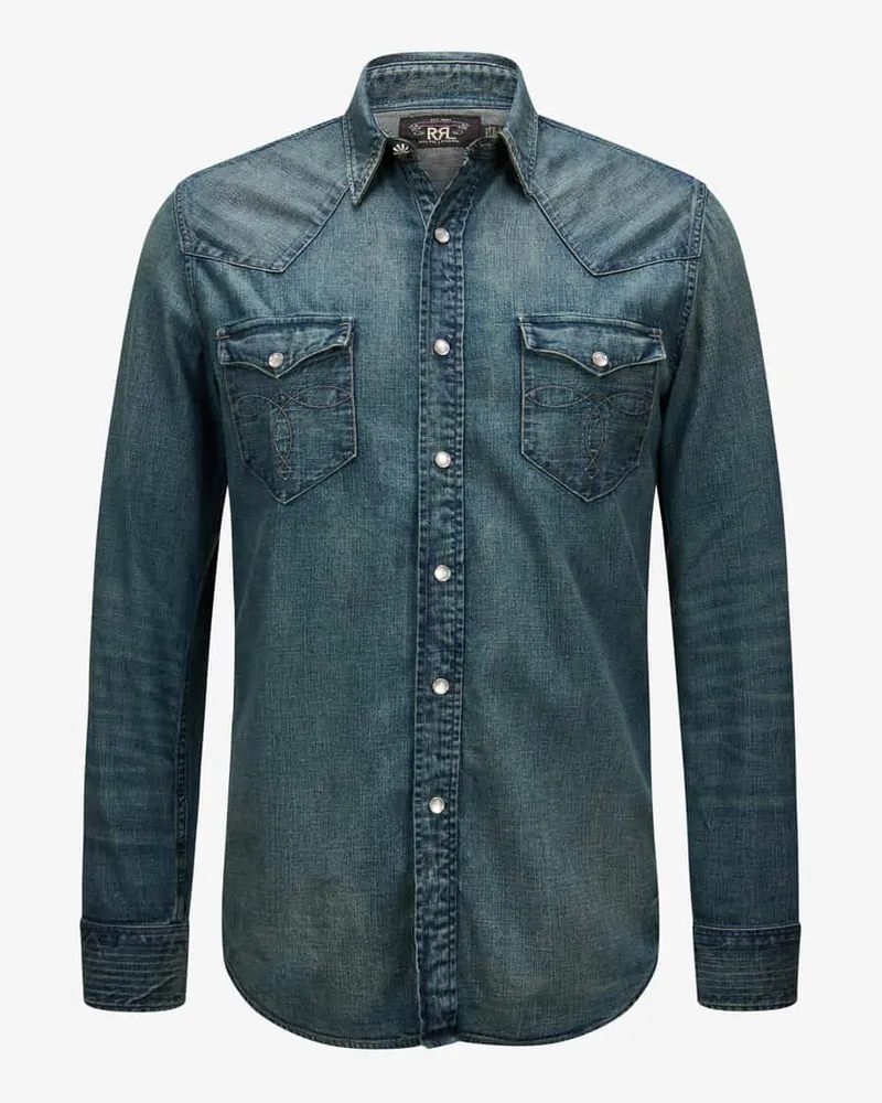 Ralph Lauren Jeanshemd Blau