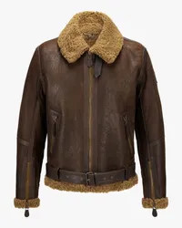 Belstaff Wilder Lederjacke Braun