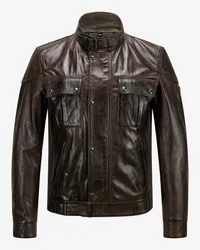 Belstaff Legacy Gangster Lederjacke Braun