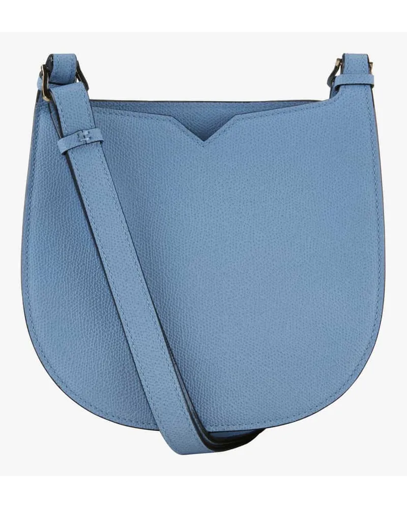 Valextra Hobo Small Schultertasche Blau