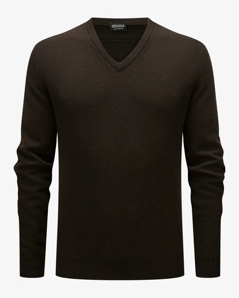 Ermenegildo Zegna Cashmere-Pullover Braun