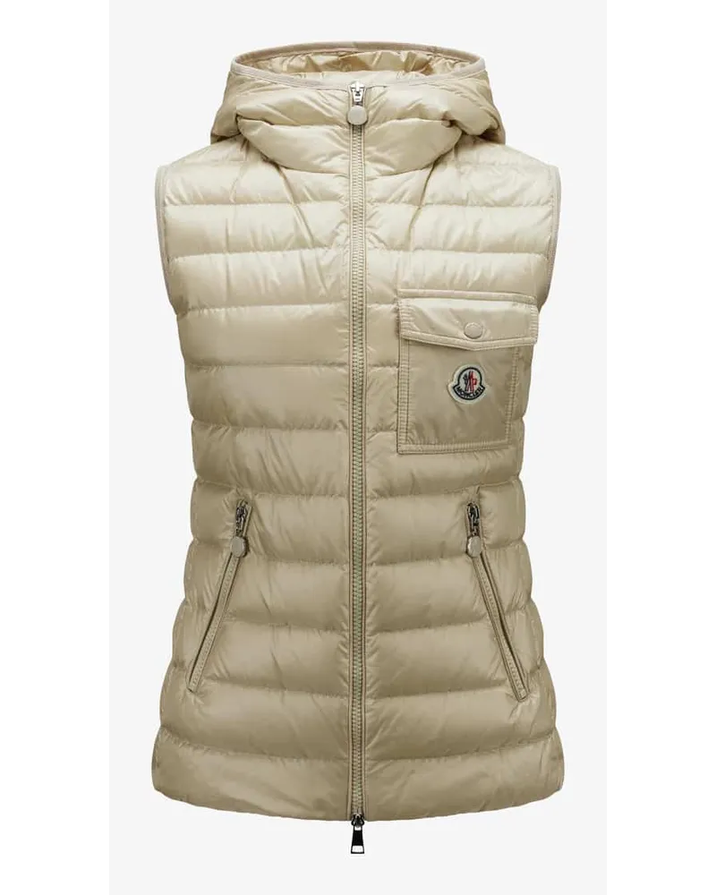 Moncler Glygos Daunenweste Weiß