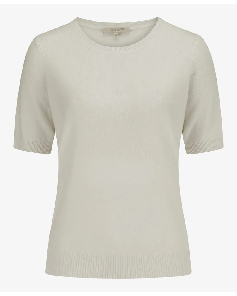 Luisa Di Carpi Cashmere-Strickshirt Weiß