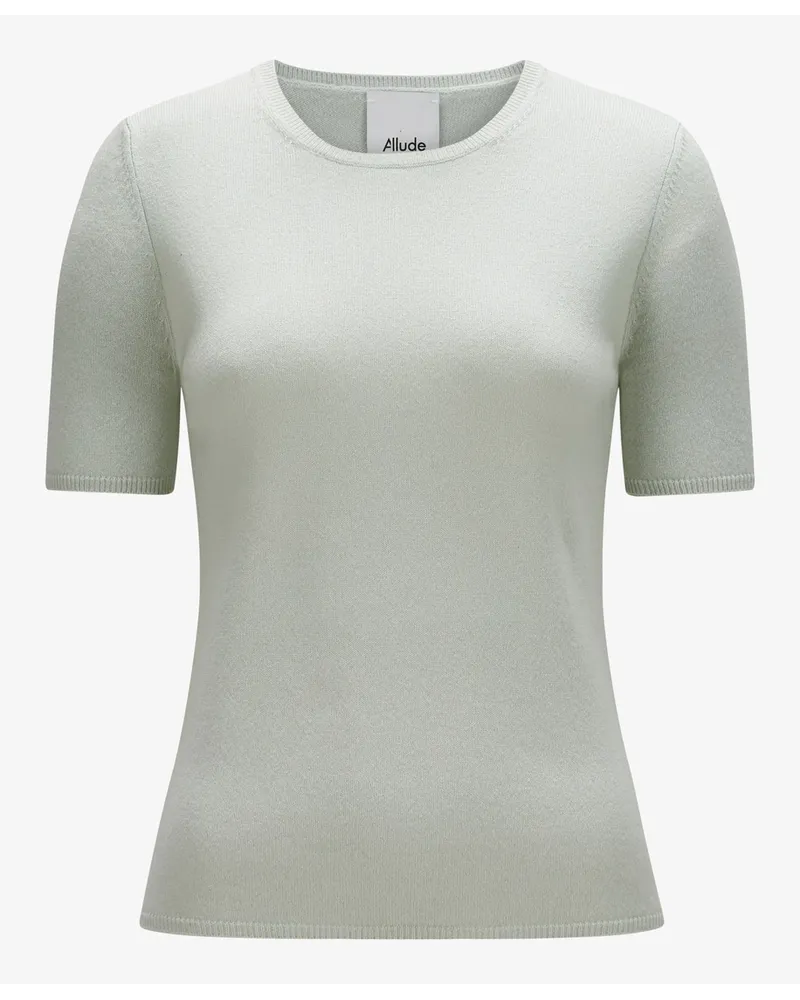 ALLUDE Cashmere-Strickshirt Grün