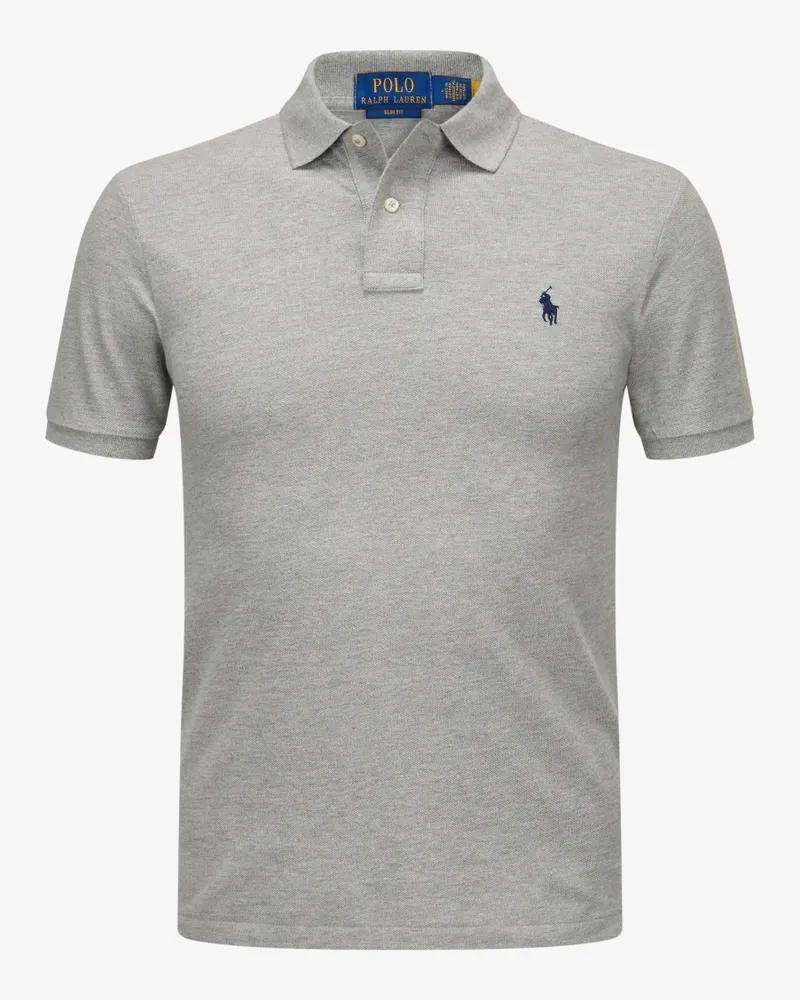 Ralph Lauren Polo-Shirt Slim Fit Grau