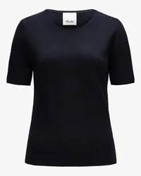 ALLUDE Cashmere-Strickshirt Blau