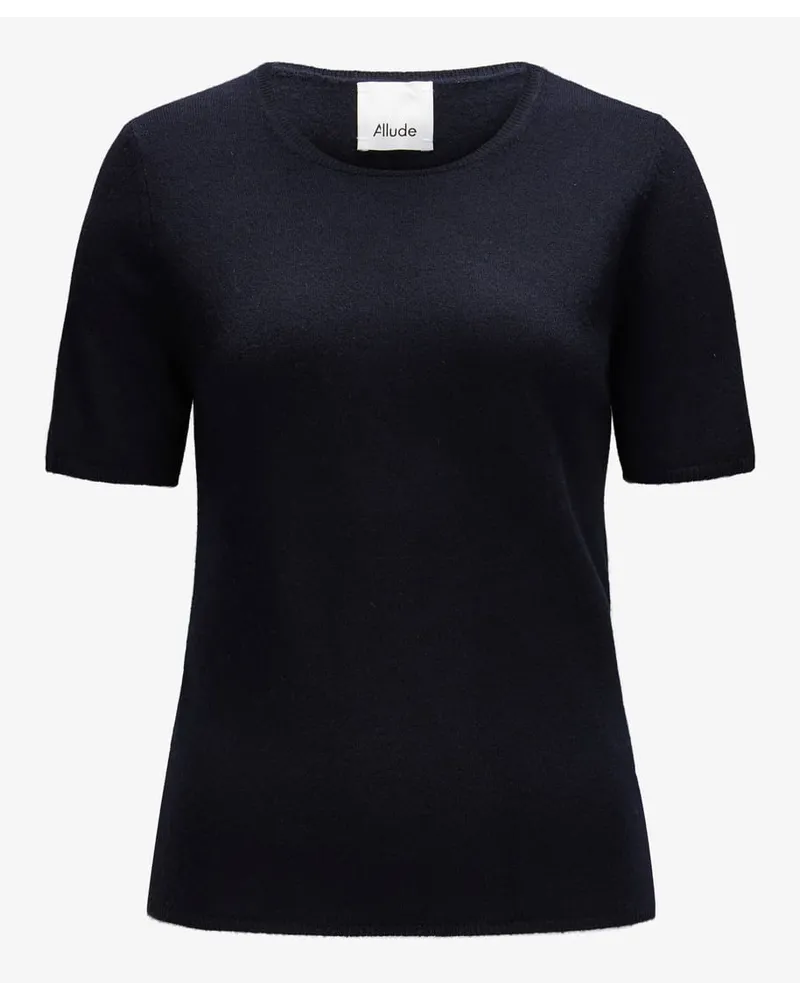 ALLUDE Cashmere-Strickshirt Blau