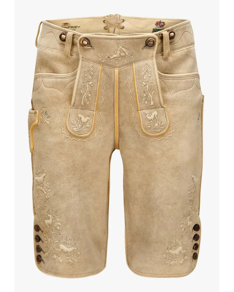 Meindl Tauern Lederhose aus Hirschleder Beige