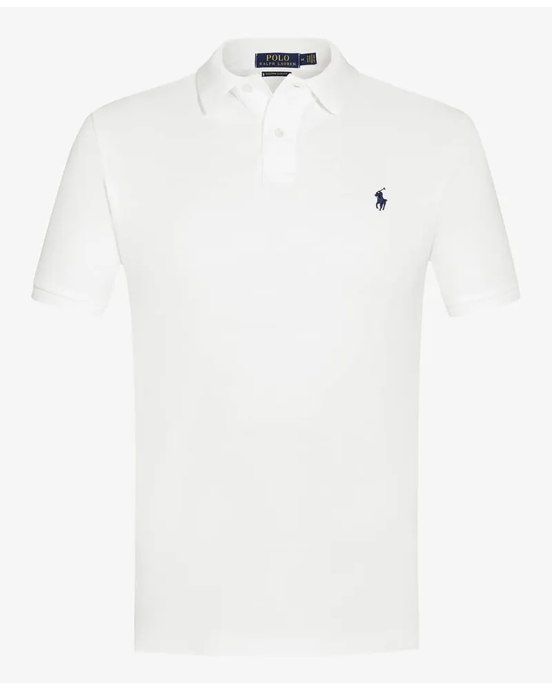 Ralph Lauren Polo-Shirt Custom Slim Fit Mesh Weiß