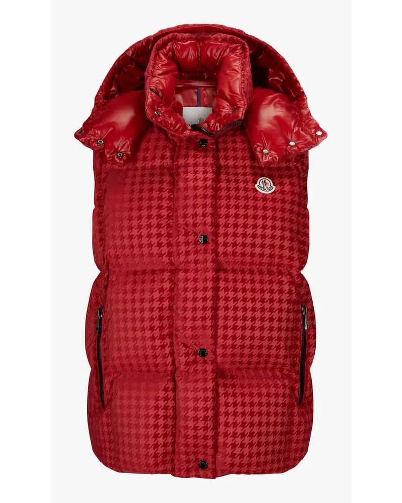 Moncler Luzule Daunenweste Rot