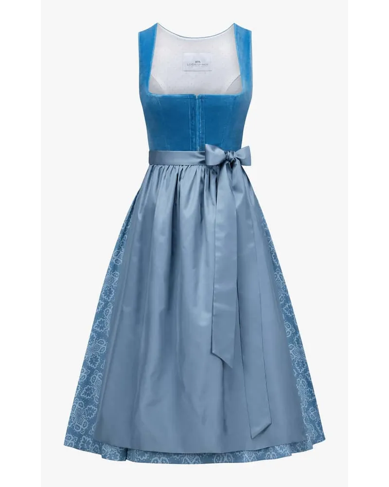 Lodenfrey Midi-Wiesndirndl mit Schürze Blau