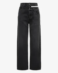 AGOLDE Broken Waistband Jeans Schwarz