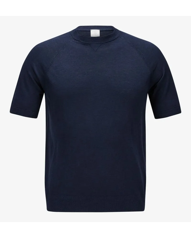 Eleventy Strick-Shirt Blau