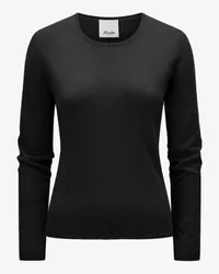 ALLUDE Cashmere-Pullover Schwarz