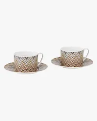 Missoni Home Zig Zag Jarris Kaffeetassen-Set Braun