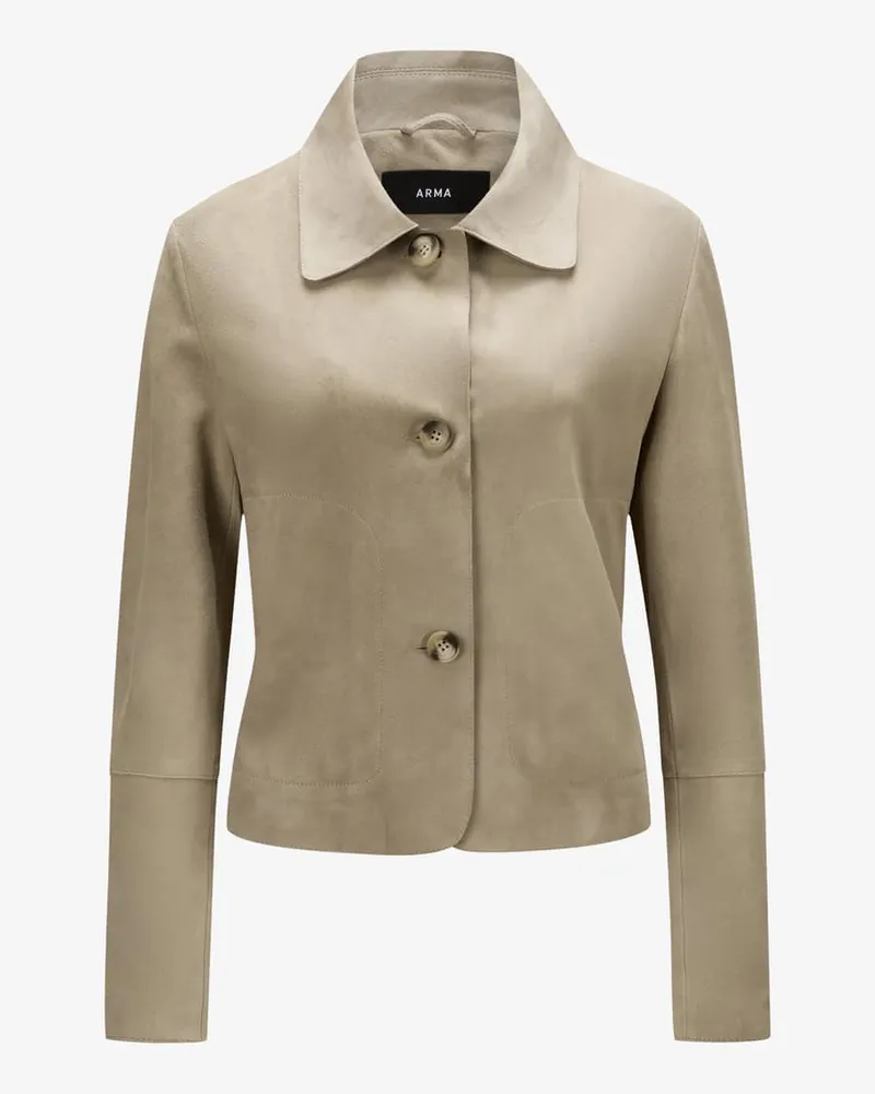 Arma Emy Lederjacke Beige