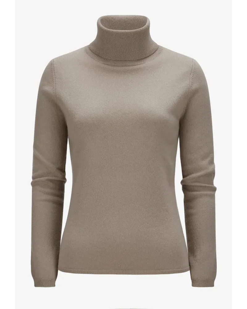 ALLUDE Cashmere-Rollkragenpullover Grau