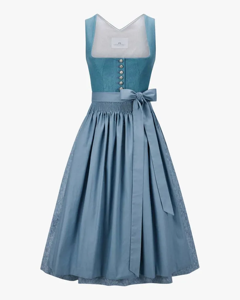 Lodenfrey Midi-Dirndl mit Schürze Blau