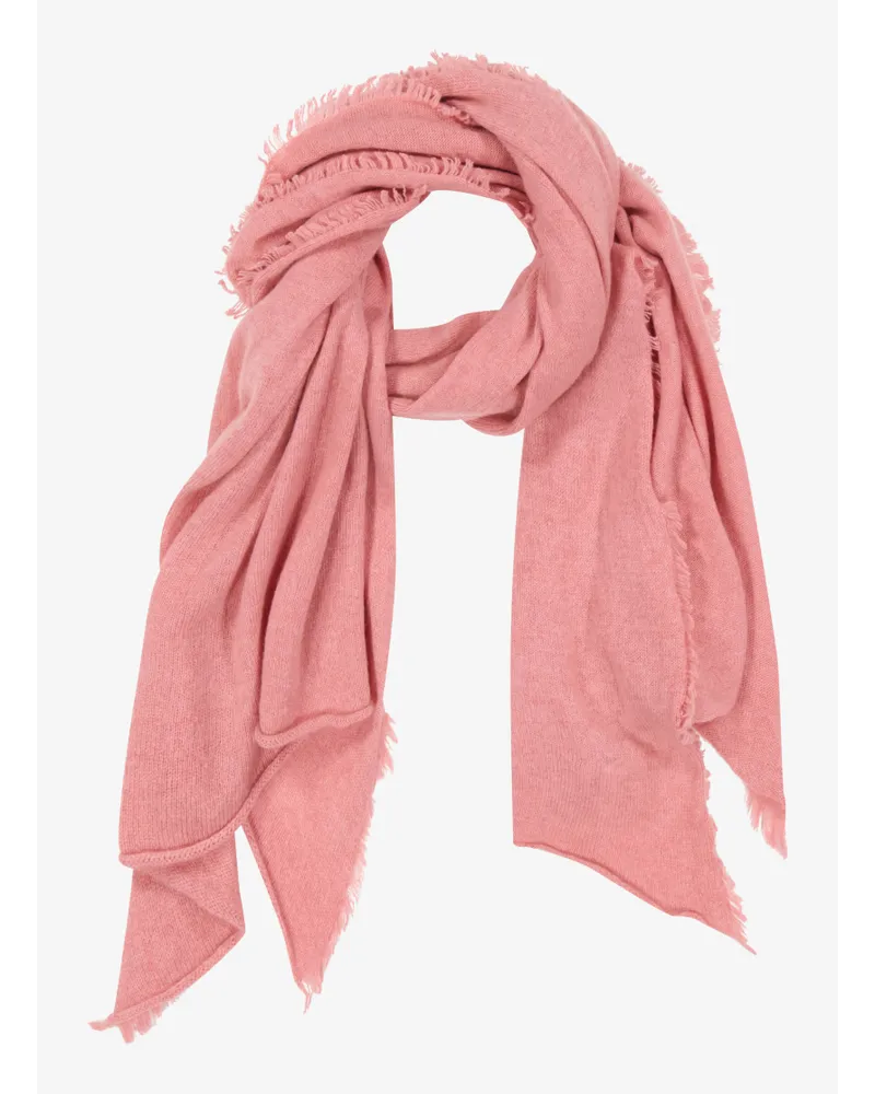 William Lockie Flora Cashmere-Schal Rosa