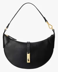 Ralph Lauren Mini-Schultertasche Polo ID Tasche Schwarz