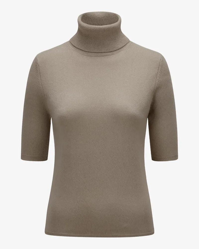 ALLUDE Cashmere-Rollkragenshirt Grau