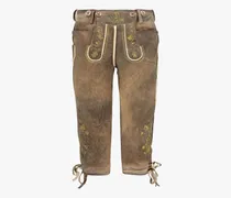 Edelnice Trachtenlederhose Kniebundhose Dunkelbraun Produktbild-Vorschau 11