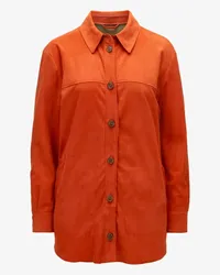 Meindl Indy Trachten-Leder-Shirtjacket Orange