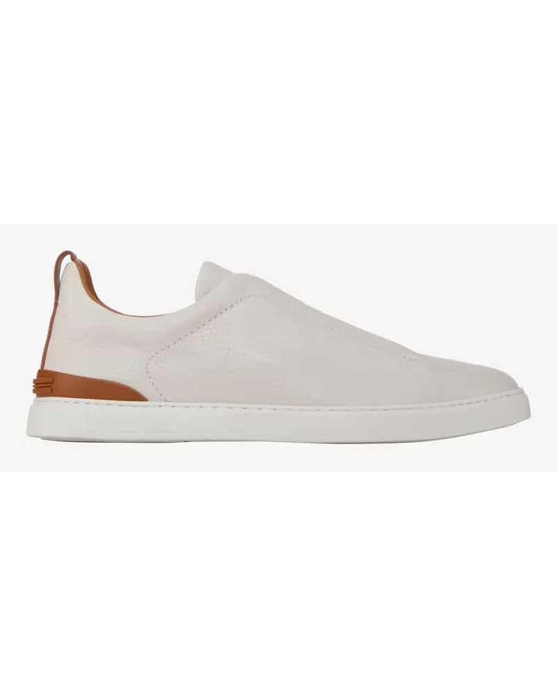 Ermenegildo Zegna Triple Stitch Sneaker Weiß