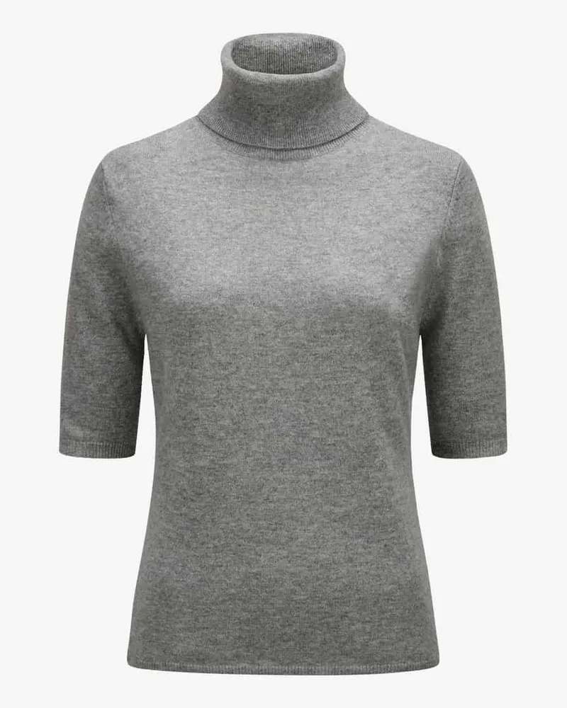 ALLUDE Cashmere-Rollkragenshirt Grau