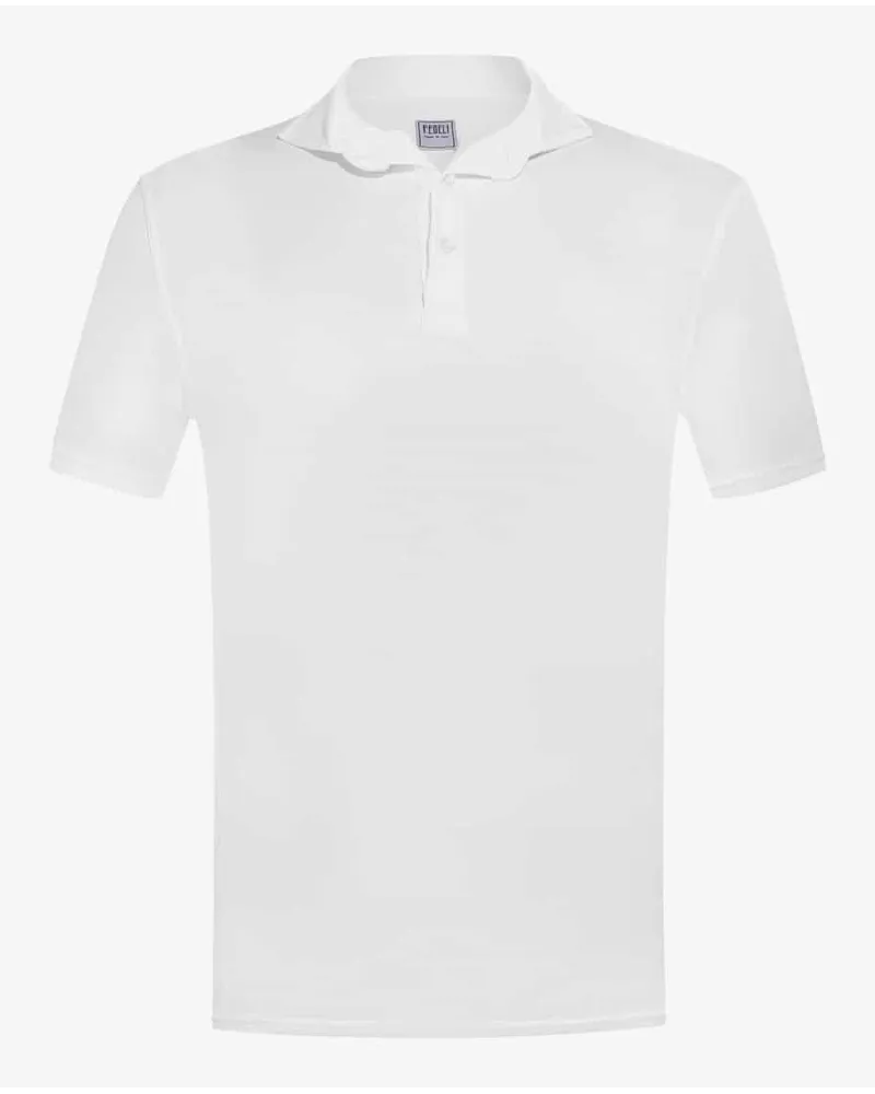 Fedeli Zero Polo-Shirt Weiß