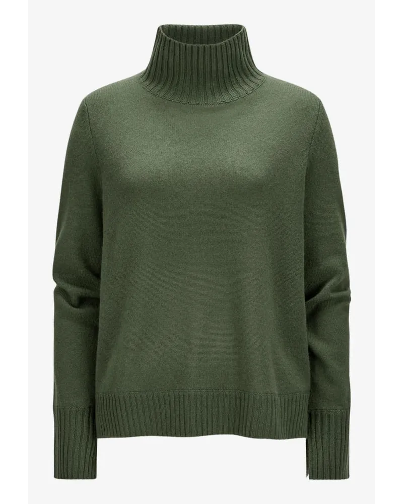 ALLUDE Cashmere-Pullover Grün