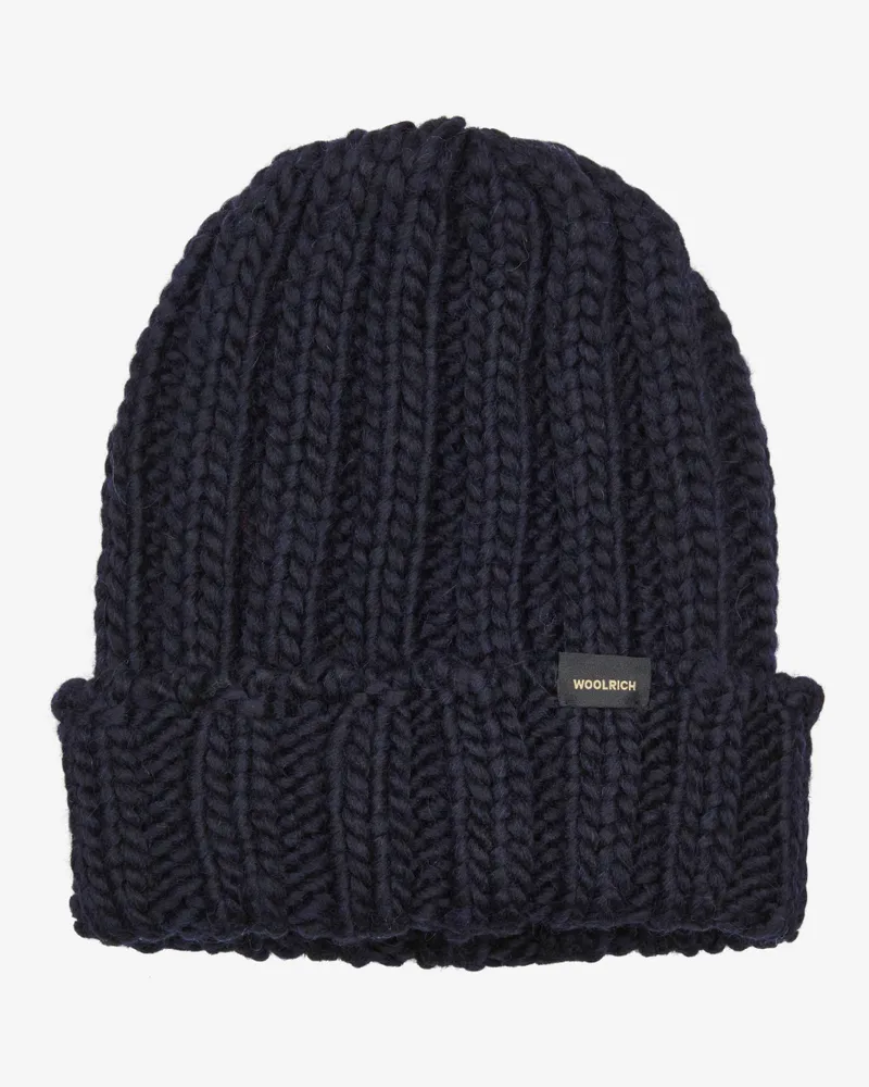 Woolrich Chunky Beanie Blau