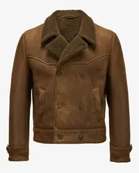 Salvatore Santoro Lederjacke Braun