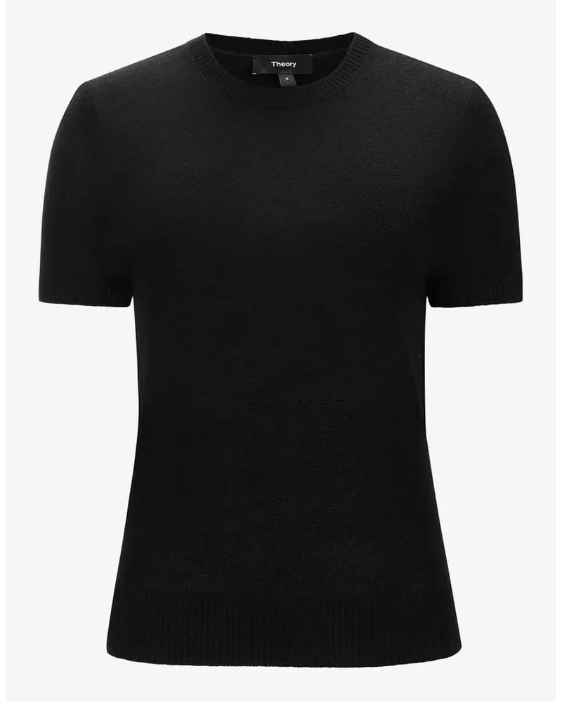 Theory Cashmere-Strickshirt Schwarz